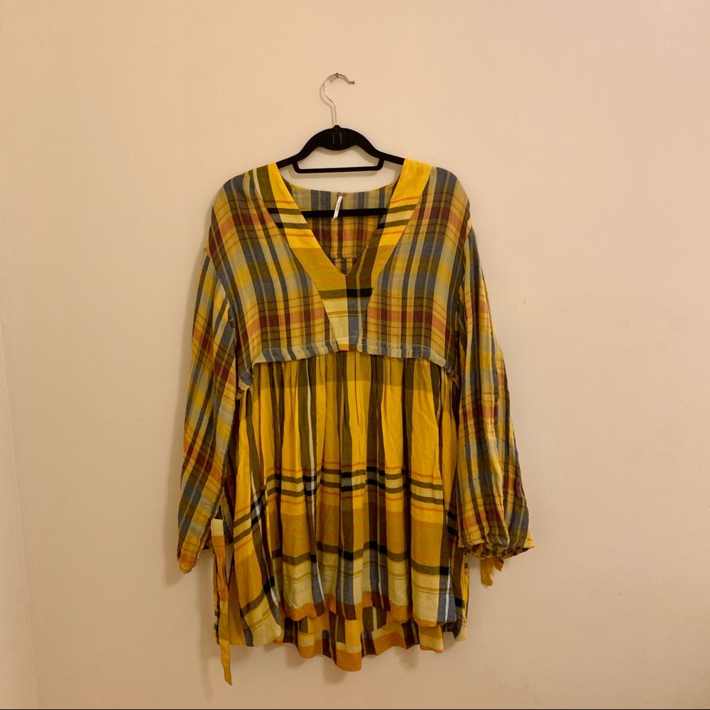 Free People | Colorful Plaid Dress